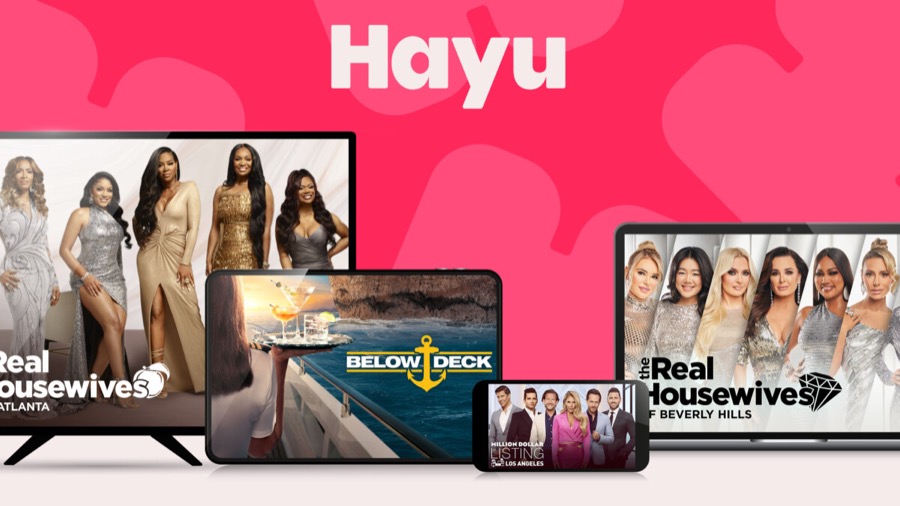 The Hayu streaming service on a tablet