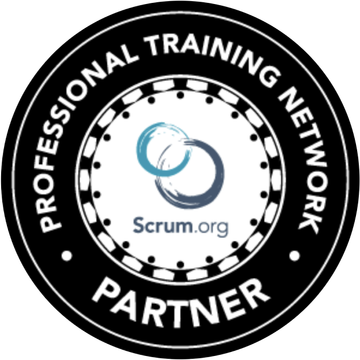 Scrum.org Professional Training Network Partner badge